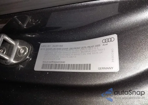 2016 Audi S5 3.0T Premium Plus из США, поврежденный, VIN WAUC4AFR3GA022640